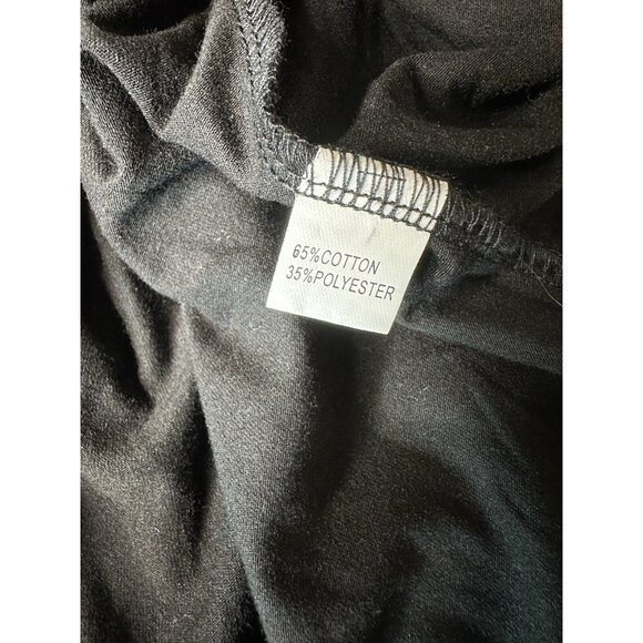 Berydress Womens Sheath Faux Wrap Dress Size XL Classic 3/4 Sleeves V Neck Black - Picture 4 of 5